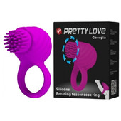 PRETTY LOVE ЭРЕКЦИОННОЕ КОЛЬЦО С ВРАЩАЮЩЕЙСЯ ЩЁТОЧКОЙ GEORGIA, АРТ BI-014408